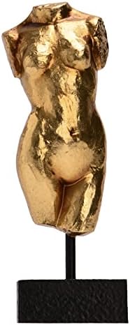 Guichifun Sculptures Home Decor Bust Male Statue - Figure Resin Decoration Modern Gold Decorative Figures Home Art Sculpture Christmas Birthday Gifts for Men&Women 3 X 1.5 X 8.5 Inch