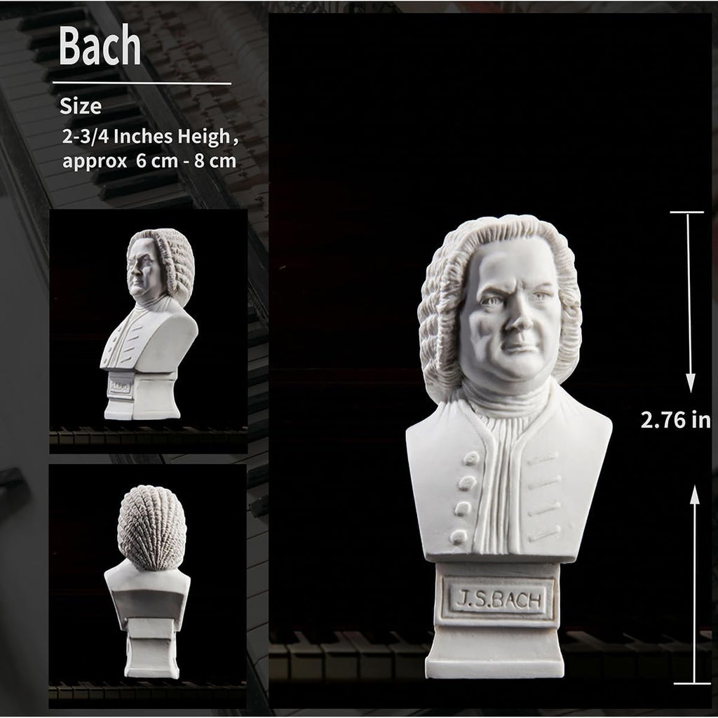 Music Composers Classical Mini greek Bust Statue Set of 10 Pcs Resin Figure Famous Artist's Sculpture Baroque to Romantic Era Collectible Figurines Statue Replica for Home Decor & Music Lover Gifts